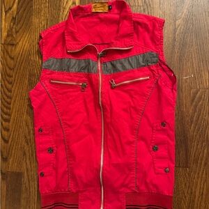 Vintage American boy zipper vest size medium